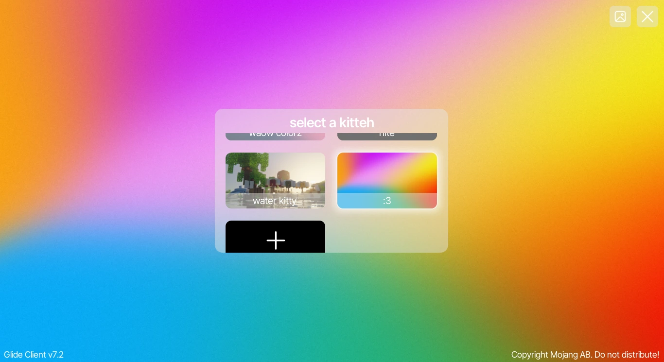 ShindoClient main menu background switcher.